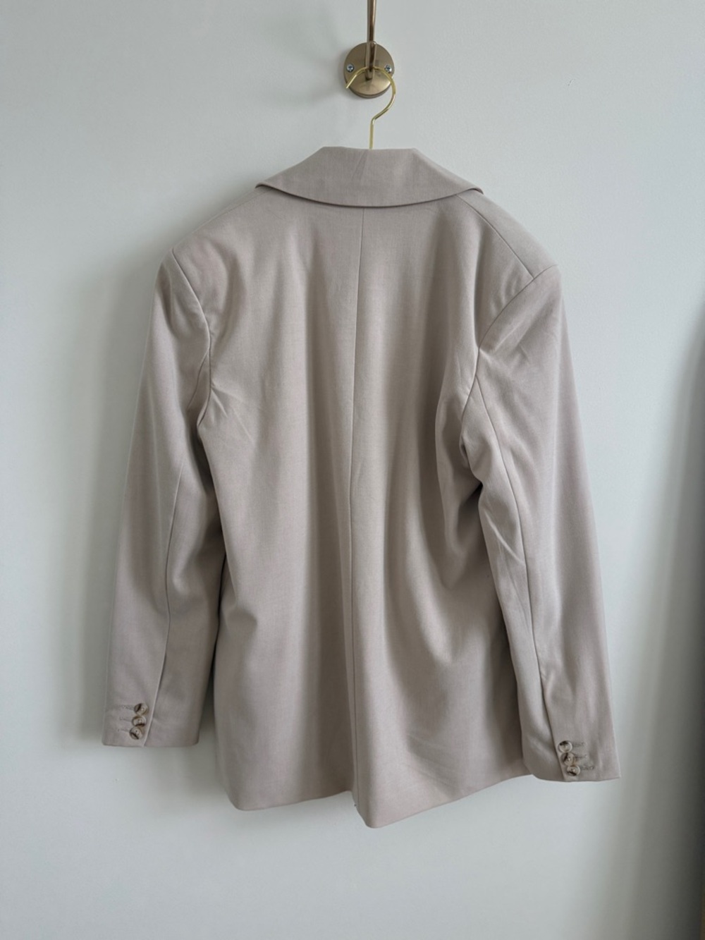 Abercrombie & Fitch Light Cream Single-Breasted Blazer - Picture 5 of 6